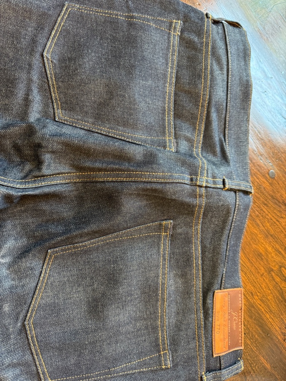 J. Crew Dark Indigo Straight Jeans